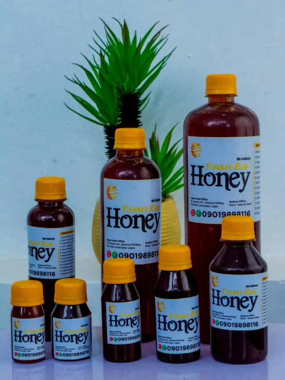 Sim-Inans unadulterated raw honey in multiple sizes